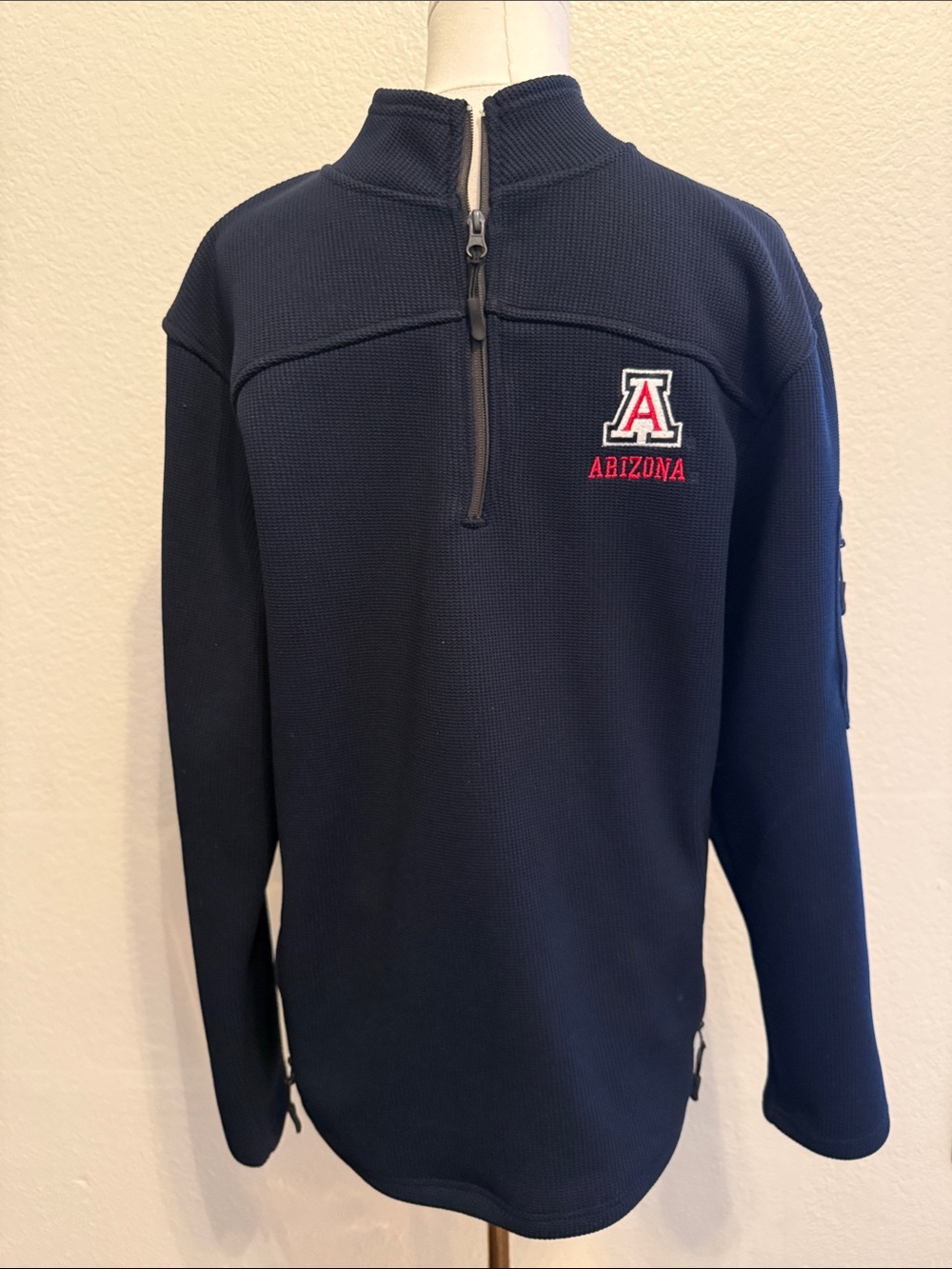 University of Arizona Navy Quarter-Zip Colosseum pullover